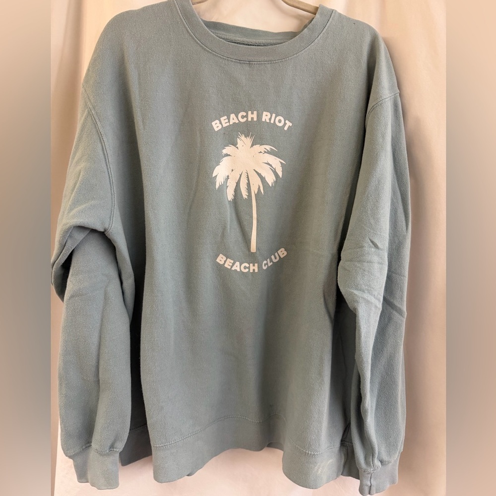 Beach Riot Women’s  Palm Graphic Crewneck Sweater